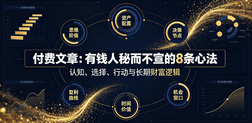 付费文章：有钱人秘而不宣的8条心法-hcnxn