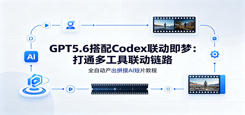 GPT5.6搭配Codex联动即梦：打通多工具联动链路，全自动产出拼接AI短片教程-hcnxn