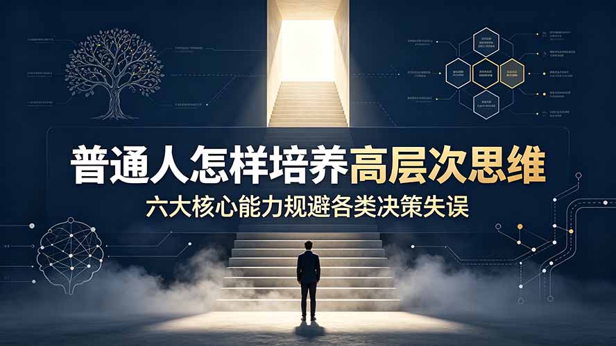 付费文章：普通人怎样培养高层次思维，六大核心能力规避各类决策失误-hcnxn