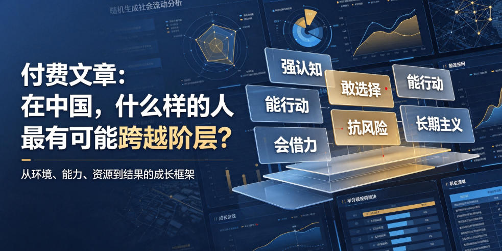 付费文章：在中国，什么样的人最有可能跨越阶层？-hcnxn