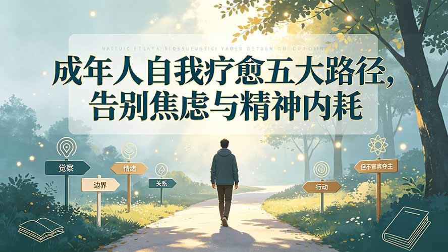 付费文章：成年人自我疗愈五大路径，告别焦虑与精神内耗-hcnxn