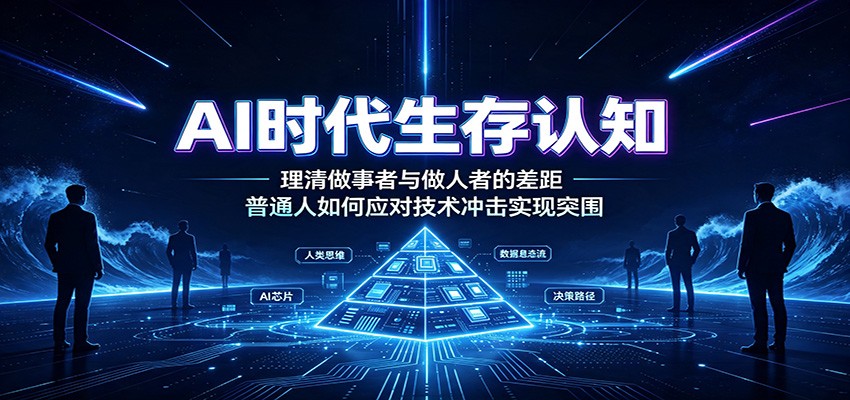 AI时代生存认知：理清做事者与做人者的差距，普通人如何应对技术冲击实现突围-hcnxn