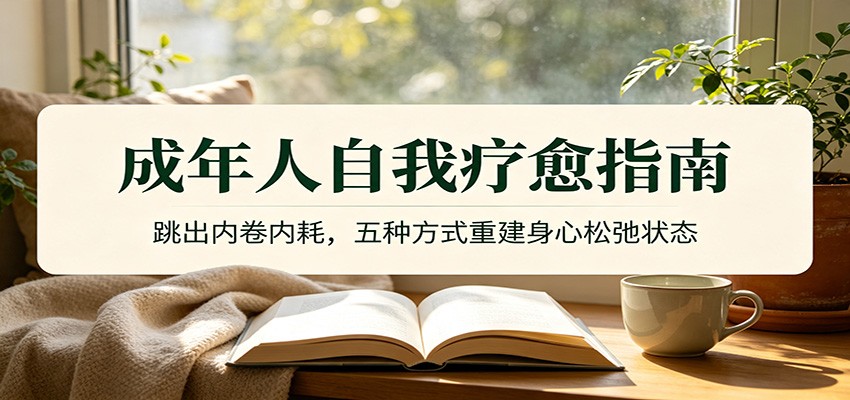 成年人自我疗愈指南：跳出内卷内耗，五种方式重建身心松弛状态-hcnxn