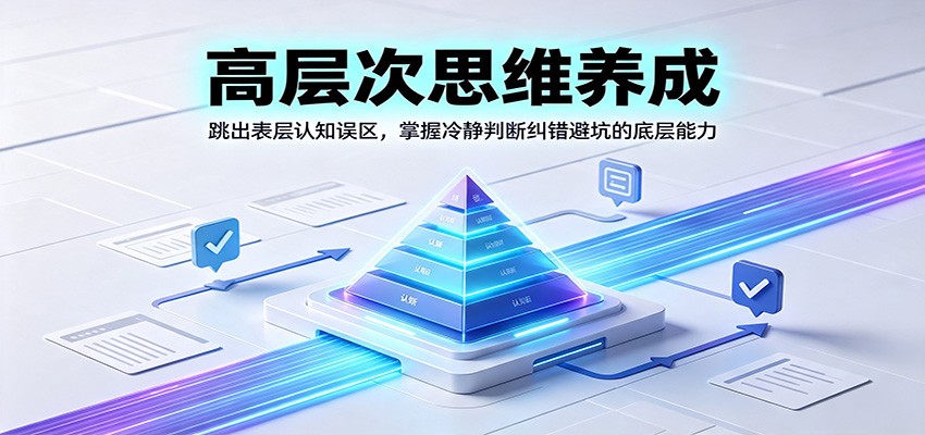 高层次思维养成：跳出表层认知误区，掌握冷静判断纠错避坑的底层能力-hcnxn