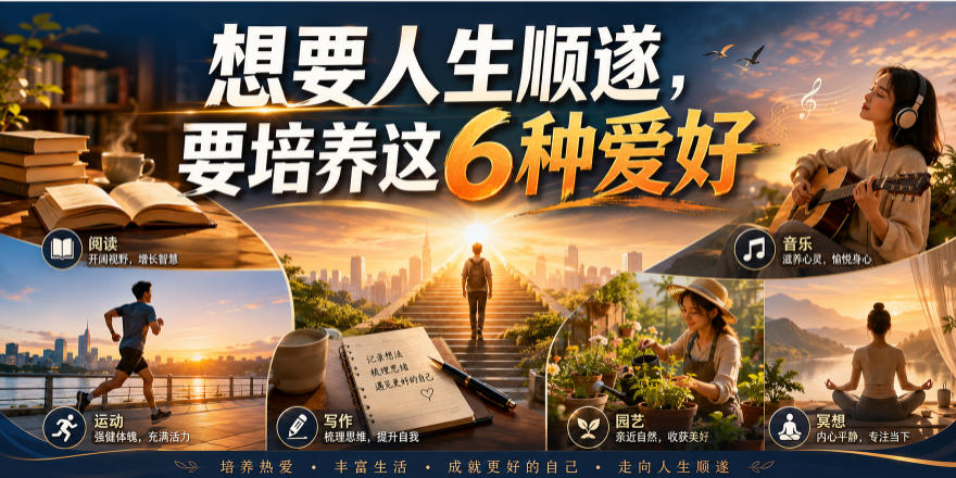 公众号付费文章：想要人生顺遂，要培养这6种爱好-hcnxn
