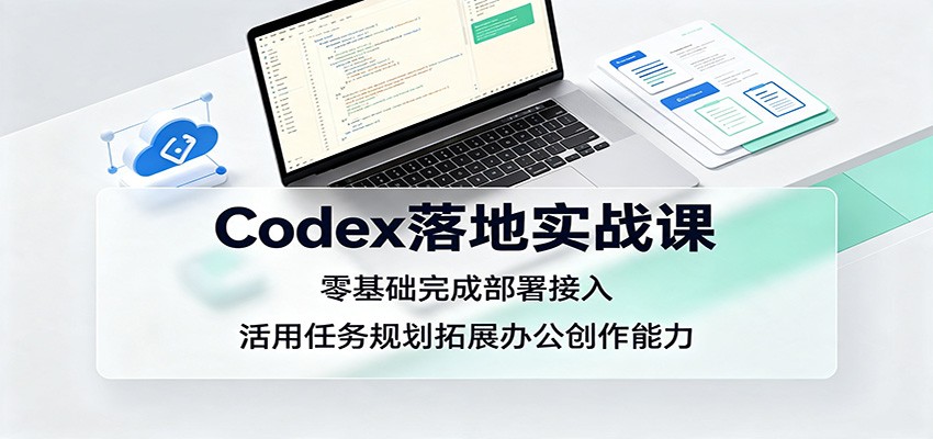 Codex落地实战课：零基础完成部署接入，活用任务规划拓展办公创作能力-hcnxn
