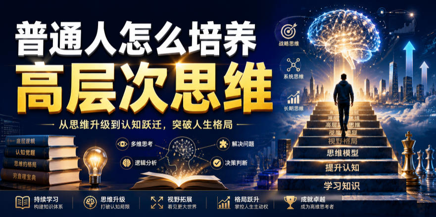 公众号付费文章：普通人怎么培养高层次思维-hcnxn