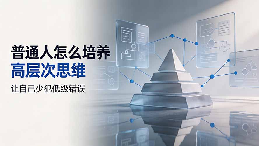 付费文章：普通人怎么培养高层次思维，让自己少犯低级错误-hcnxn