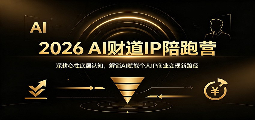 2026 AI财道IP陪跑营：深耕心性底层认知，解锁AI赋能个人IP商业变现新路径-hcnxn