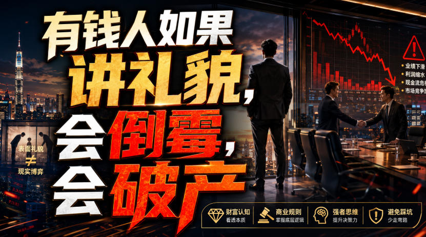 付费文章：有钱人如果讲礼貌，会倒霉，会破产-hcnxn