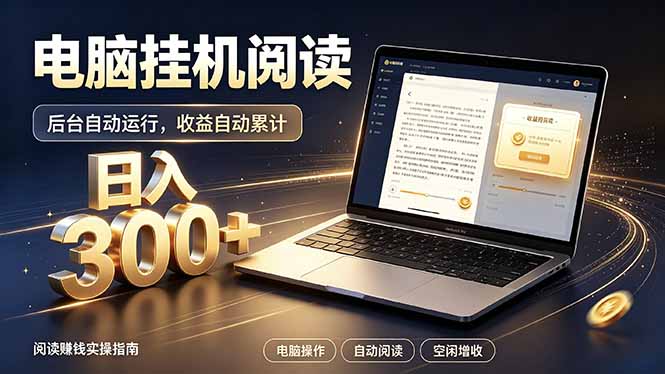 看小说也有收益？自动化流程，轻松日入300+-hcnxn