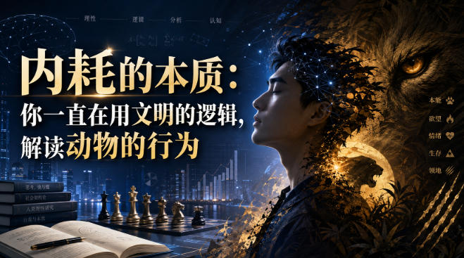 付费文章：内耗的本质：你一直在用文明的逻辑，解读动物的行为-hcnxn