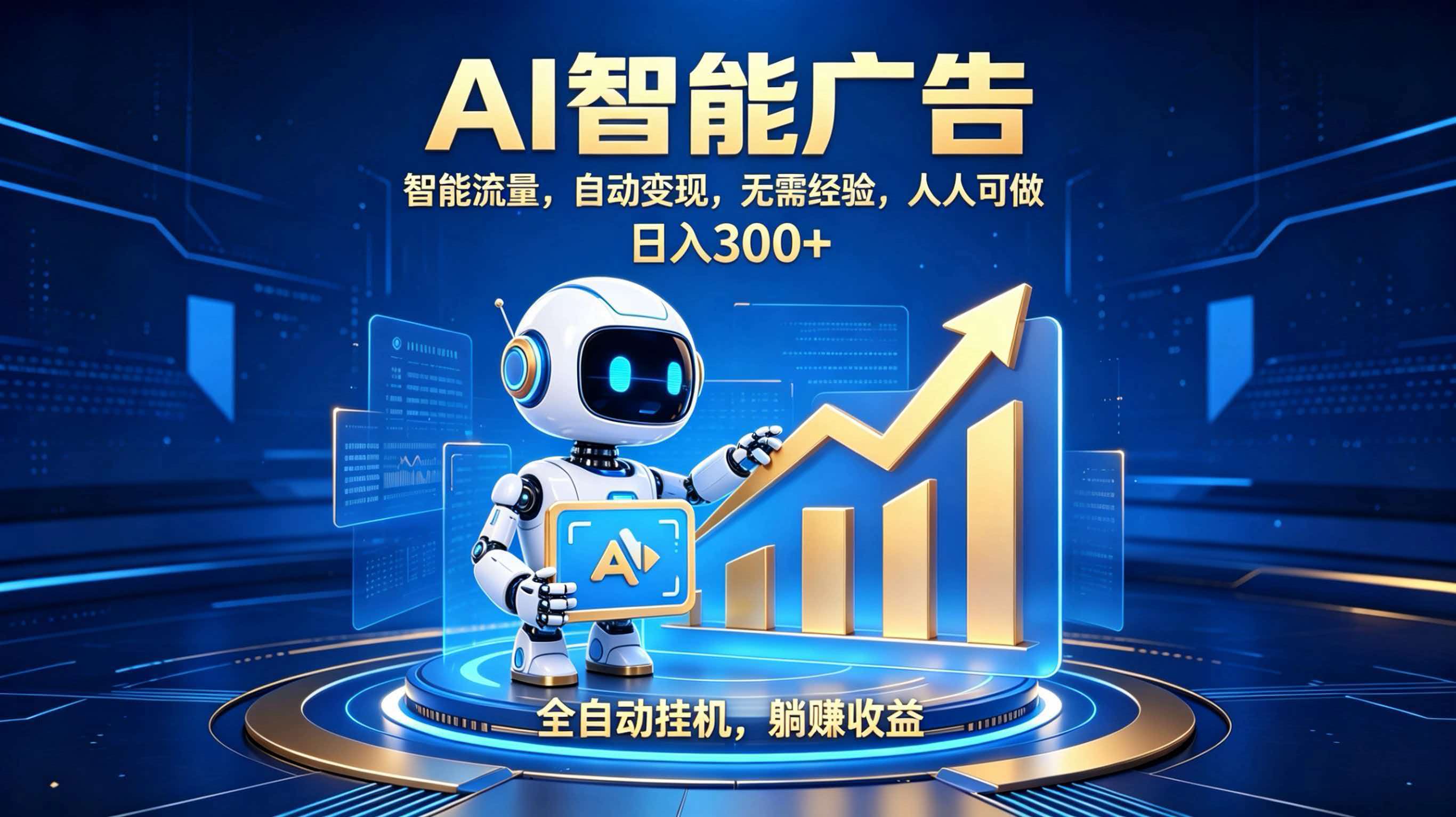 轻资产新赛道，全自动AI广告，打造持续收益-hcnxn