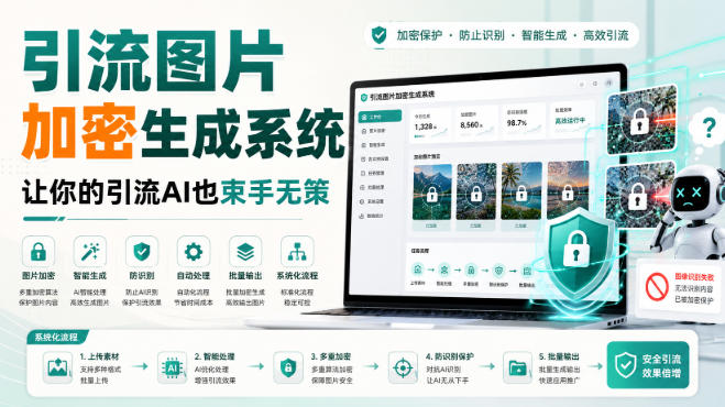 引流图片加密生成系统，让你的引流AI也束手无策-hcnxn