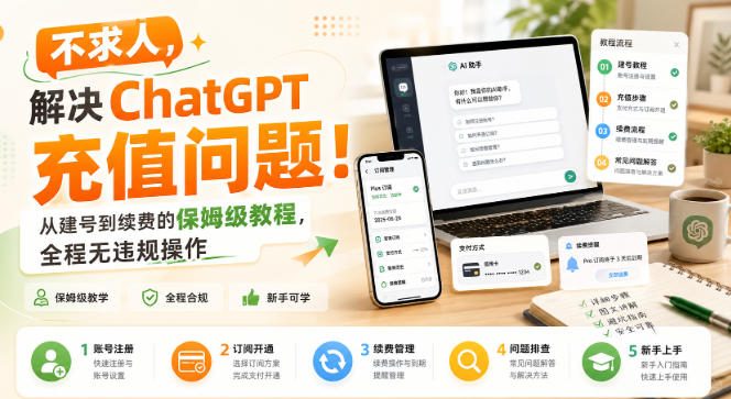 不求人，解决ChatGPT充值问题！从建号到续费的保姆级教程，全程无违规操作-hcnxn