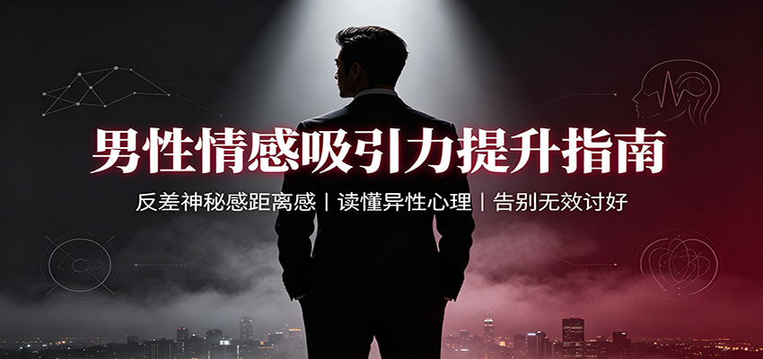 男性情感吸引力提升指南：反差神秘感距离感，读懂异性心理，告别无效讨好-hcnxn