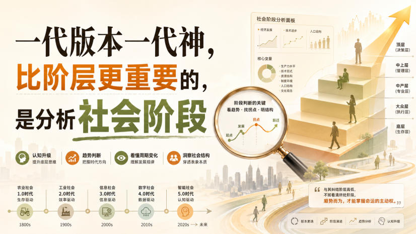 付费文章：一代版本一代神，比阶层更重要的，是分析社会阶段-hcnxn